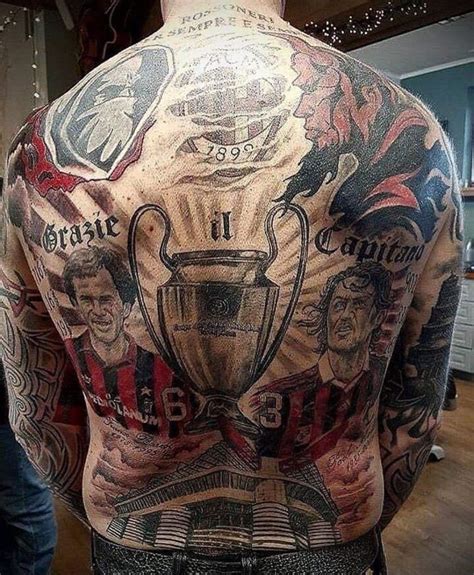 Tatuaggi Milan Significato Simboli E Foto Della Squadra Rosso Nera