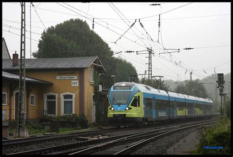 Der fünfteilige Flirt der Westfalenbahn ET 017 fährt hier am 17 9 2017