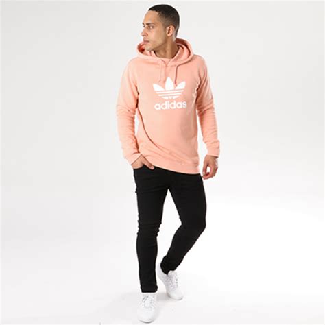 Adidas Originals Sweat Capuche Trefoil Cw1245 Rose