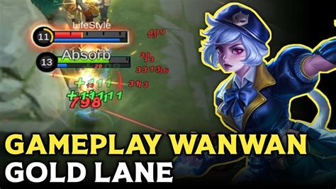 Gameplay Wanwan Gold Lane Lincah Banget Mobile Legends Youtube