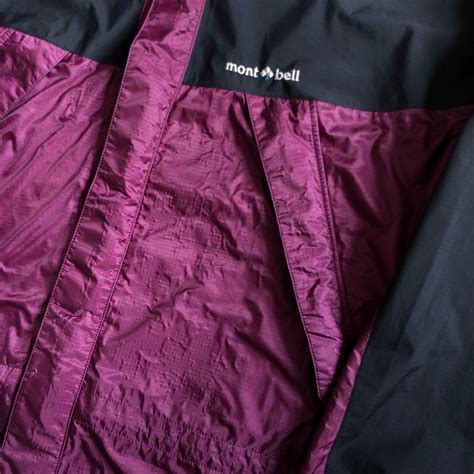 Vintage Montbell Goretex Jacket In Purple And Black Depop