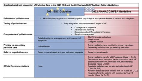 Palliative Care In Heart Failure Guidelines A Comparison Of The 2021