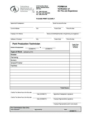 Fillable Online Pork Production Technician Fax Email Print Pdffiller