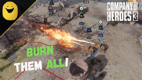 BURN THEM ALL Company Of Heroes 3 3vs3 Multiplayer DAK Gameplay