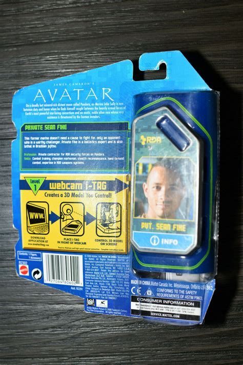 James Camerons Avatar Navi Pvt Sean Fike Mattel Action Figure Moc Ebay