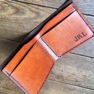 Custom Personalized Leather Bifold Wallet - Etsy