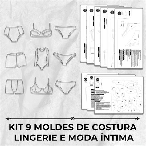 Kit Moldes Costura Lingerie E Moda Ntima Marlene Mukai