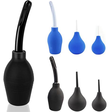 Soft Silicone Enema Bulb Anal Douche Rinser For Adult Men Women Pc