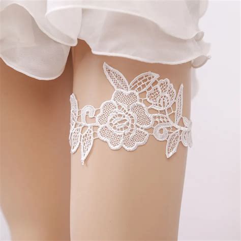 Wedding Garters Embroidery Floral Sexy Garters For Women Female Bride