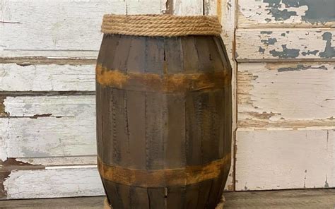 Diy Cardboard Barrel The Shabby Tree