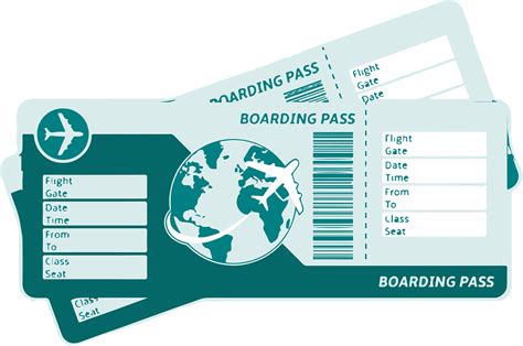 Vector Graphics Free Pictures Indigo Boarding Pass Clipart Large