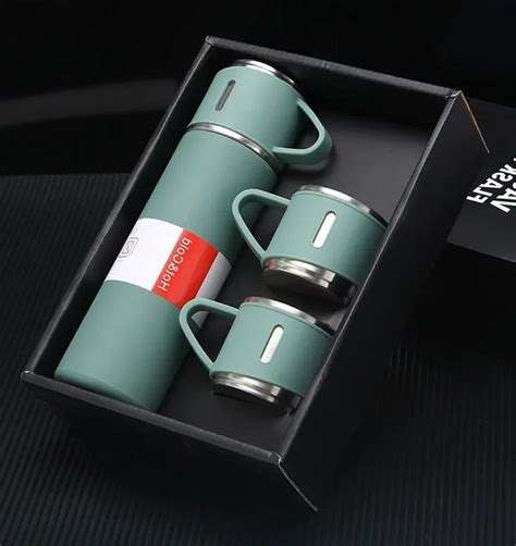 Port Til V Cuo Thermos Cup Set A O Inoxid Vel Esporte Bolsa De Viagem