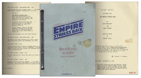 Lot Detail - Shooting Script for "Star Wars Episode V: The Empire ...