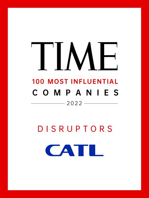 CATL Listed In TIME100 Most Influential Companies 2022