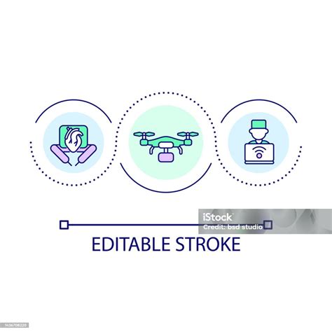 Revolutionizing Healthcare Loop Concept Icon Stock Illustration