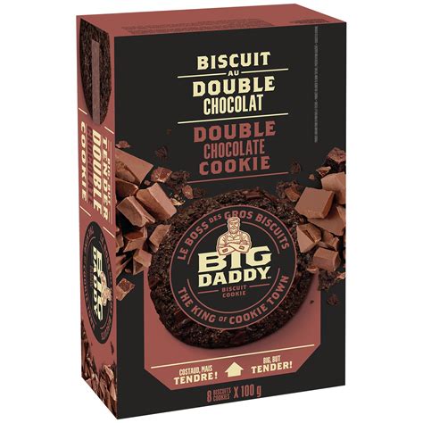 Big Daddy Cookies, Double Chocolate, 100 g, 8/BX | Grand & Toy