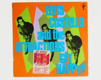 Elvis Costello The Attractions Get Happy 1980 Etsy