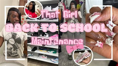 Back To School Maintenance Vlog 2024 Sophomore Year ️🎀 Hair Nails