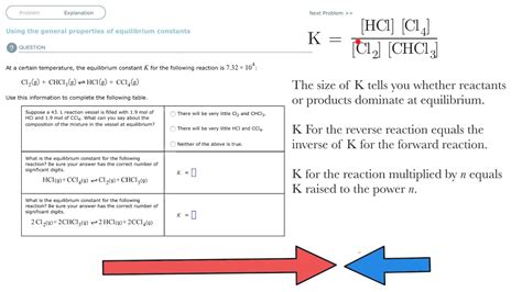 Aleks Using The General Properties Of Equilibrium Constants Youtube