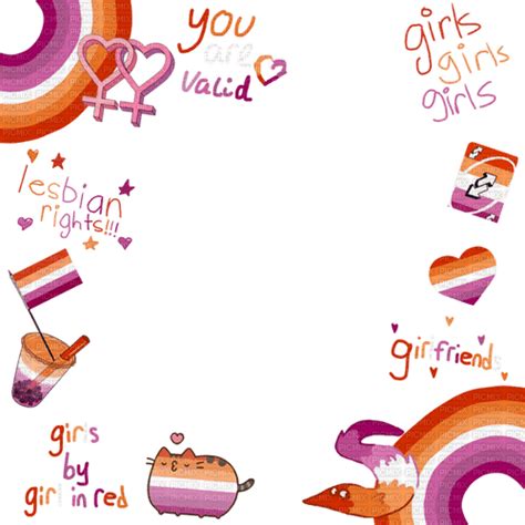 Lesbian Frame Kykw Pride Lgbtq Lgbtqia Overlay Deco