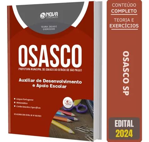 Apostila Prefeitura Osasco Sp Auxiliar Desenvolvimento Mercadolivre