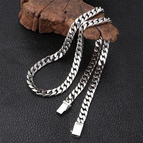 Sterling Silver Curb Chains Mens Jewelry Womens Jewelry Etsy