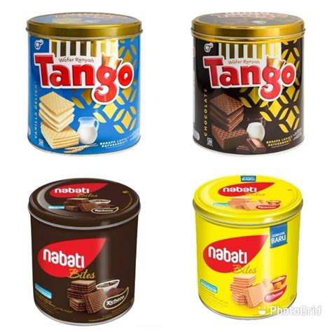 Jual Wafer Tango Jar 240gr Rasa Cokelat Kaleng Toples Kue Lebaran