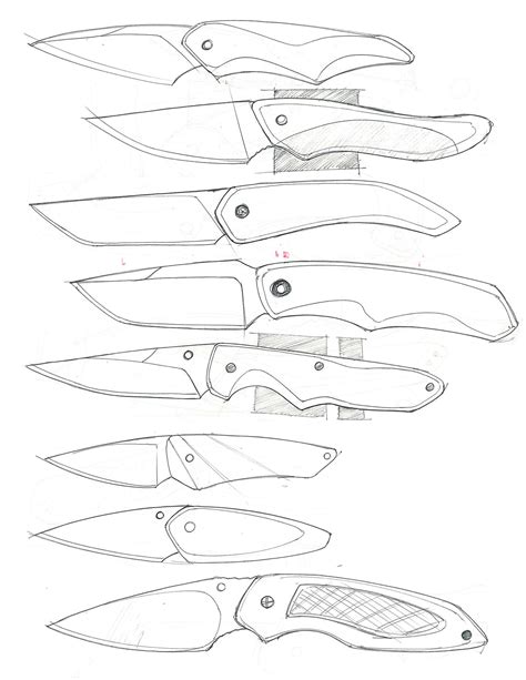 Pocket Knife Sketch at PaintingValley.com | Explore collection of ...