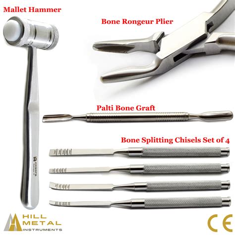 Dental Bone Splitting Chisels Osteotome Bone Rongeur Forceps Palti