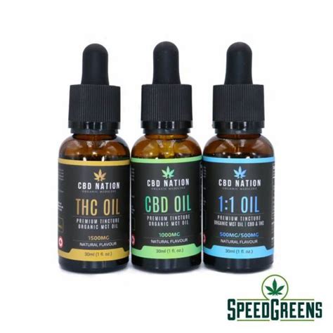 Cbd Nation Organic Thc And Cbd Tincture Speed Greens