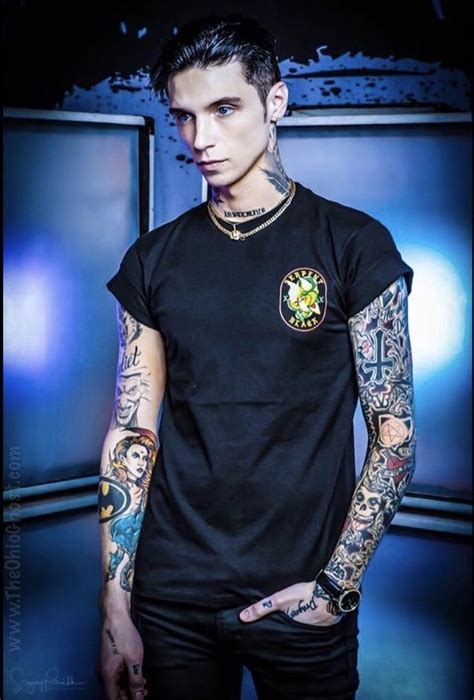 Andy Biersack Neck Tattoos