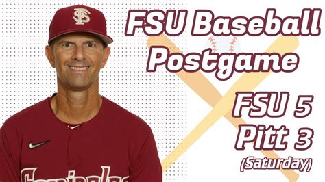 Florida State Baseball Link Jarrett On FSU 5 3 Win Over Pitt Clinch