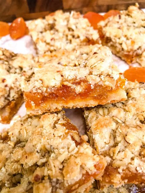 Apricot Crumble Bars Three Olives Branch