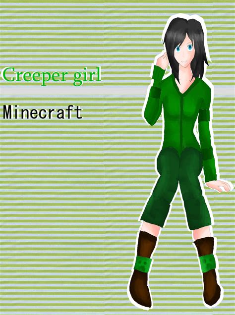 Minecraft Creeper Girl by Neapolitann on DeviantArt