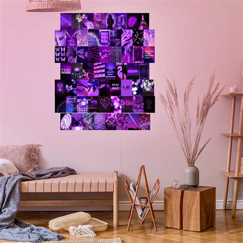 Buy Btaidi 60 Pieces Room Decor For Bedroom Purple Aesthetic Photo