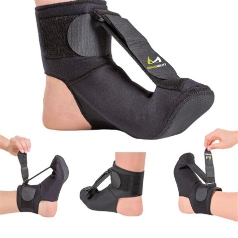 BraceAbility Bath Body Plantar Fasciitis Night Splint Sock