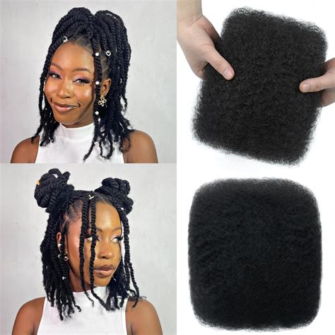Amazon.com : Afro Kinkys Bulk Human Hair 12 Inch 50g, Natural Black 100