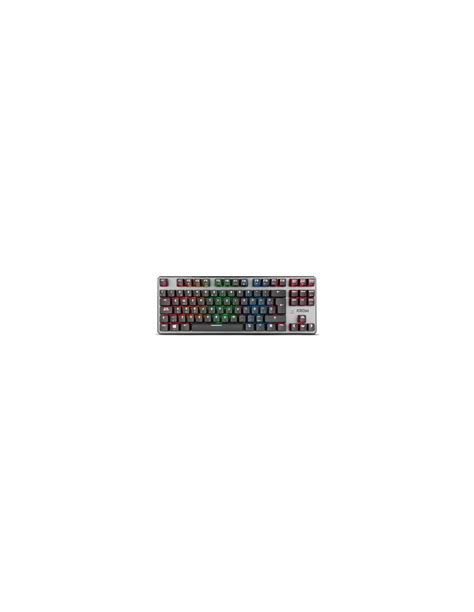 Teclado Krom Gaming Kernel Tkl Rgb Mecanico Retroiluminado Usb Black