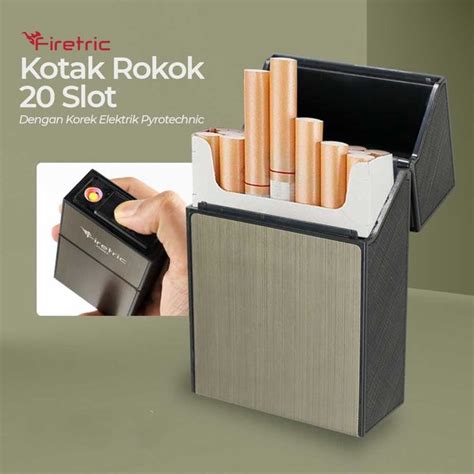 Jual Kotak Rokok 20 Slot Dengan Korek Elektrik Pyrotechnic Di Lapak