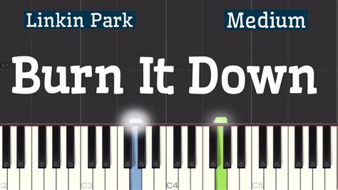 Burn It Down Linkin Park Piano Tutorial Medium Youtube