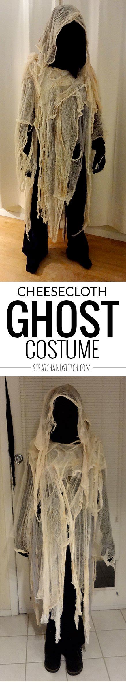 Diy Cheesecloth Ghost Costume By Scratch And Stitch