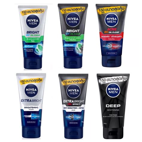 Nivea Men Deep Rapid Acne Foam 50 G 100 G 150 G Shopee Thailand