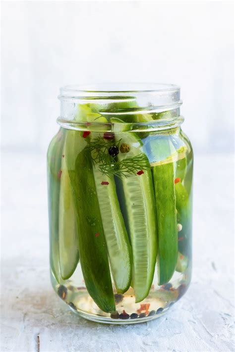 Overnight Refrigerator Dill Pickles Evolving Table