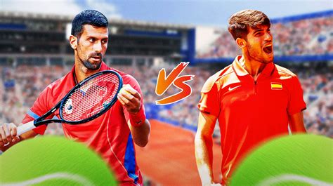 Novak Djokovic vs Carlos Alcaraz 2024 Olympics Tennis Gold Medal Match ...