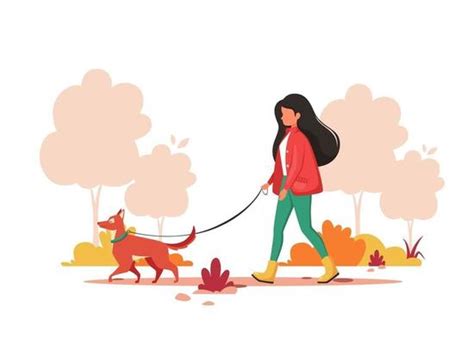 Dog Walking Vector Art, Icons, and Graphics for Free Download