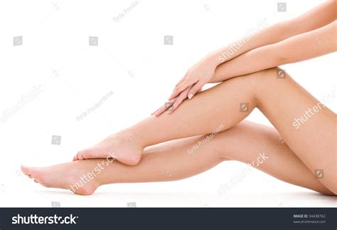 Picture Healthy Naked Woman Legs Over Stock Photo Edit Now