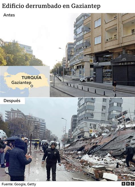 Terremoto en Turquía y Siria 6 imágenes del antes y después que