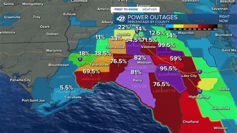 Idalia: Power outage numbers, maps