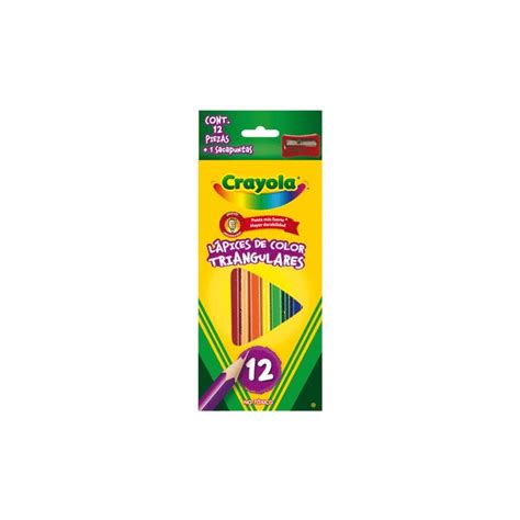 Caja De Colores Crayola Triangulares Con Piezas