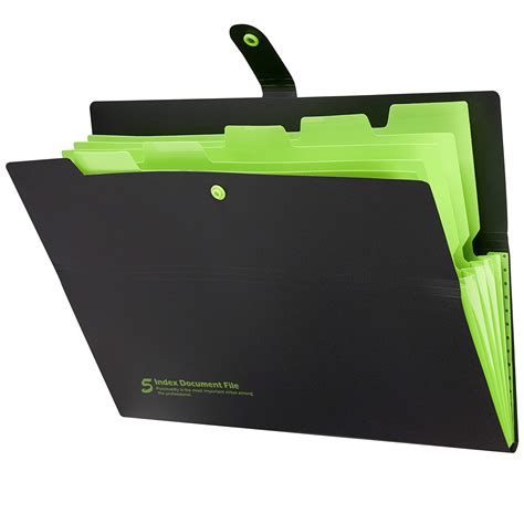 Fanwu 4 Pack Expanding File Folders With 6 Pockets A4 Accordion File